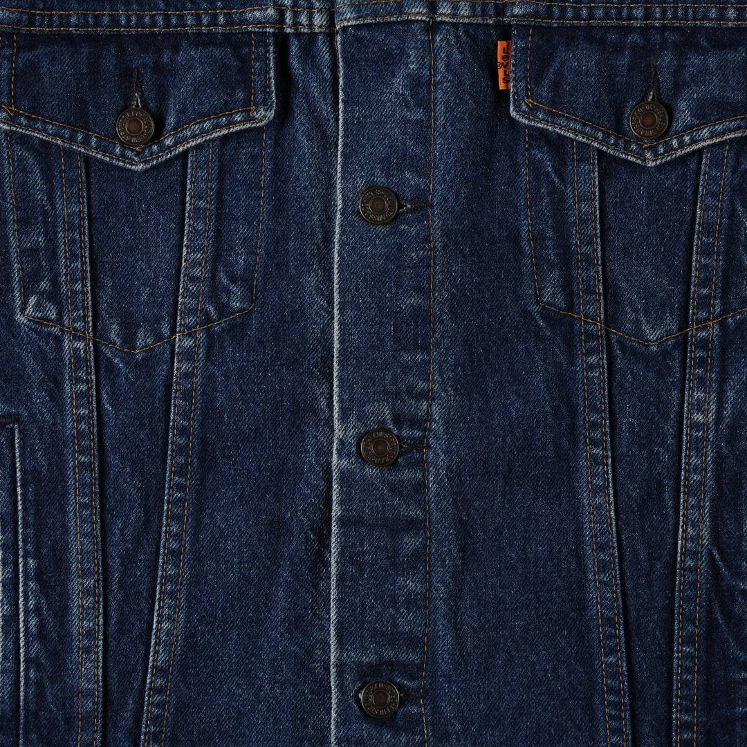 Levi's 70506-0217 Euro Model Orange Tab Denim Jacket (Men's Size L) unclear blue type Vintage Second Hand