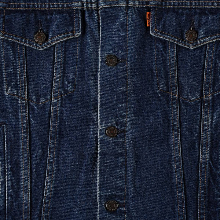 Levi's 70506-0217 Euro Model Orange Tab Denim Jacket (Men's Size L) unclear blue type Vintage Second Hand