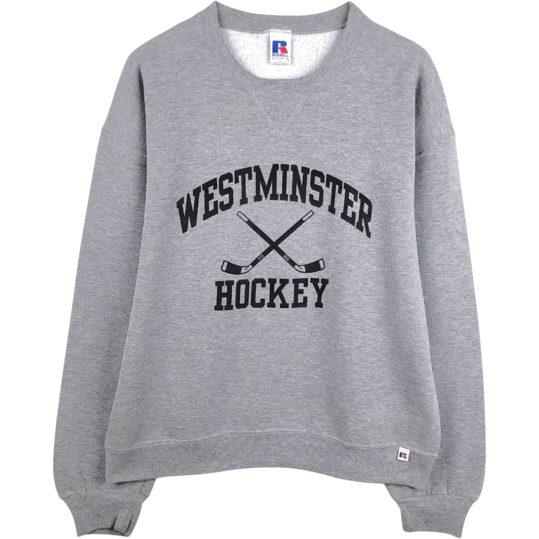 90s-00'S Russell College Sweatshirt, Men's Size L (approx.), Vintage polyester gray type Vintage Second Hand