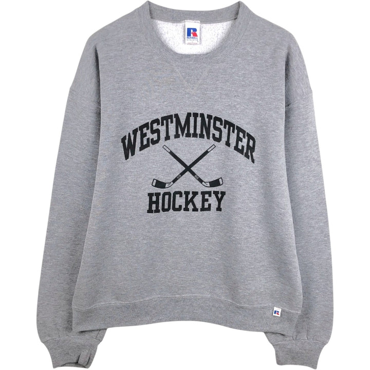 90s-00'S Russell College Sweatshirt, Men's Size L (approx.), Vintage polyester gray type Vintage Second Hand