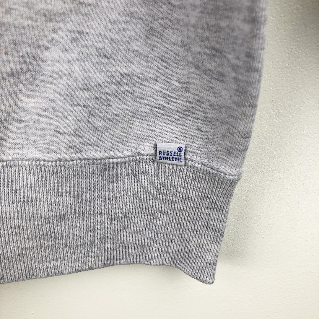 90'S Russell College Sweatshirt, Made in USA, Men's L, Vintage cotton gray type Vintage Second Hand