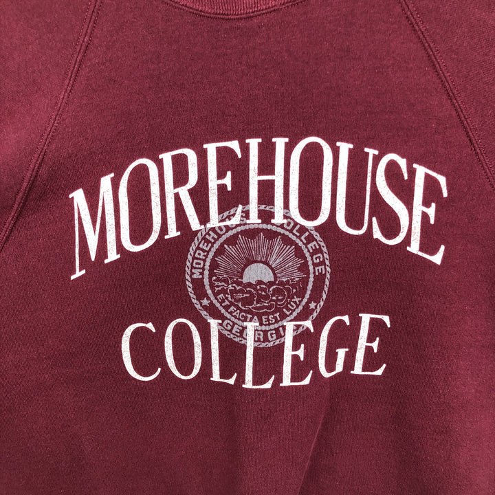90'S GEAR College Sweatshirt, Made in USA, Men's Size L (Equivalent), Vintage polyester burgundy type Vintage Second Hand