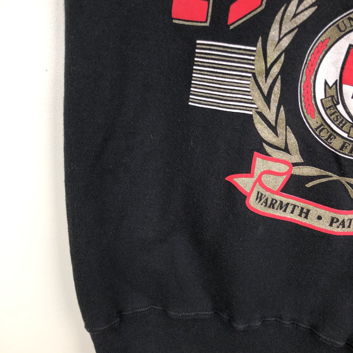Vintage 90'S Jerzees college sweatshirt, made in the USA, men's size XL cotton black type Vintage Second Hand