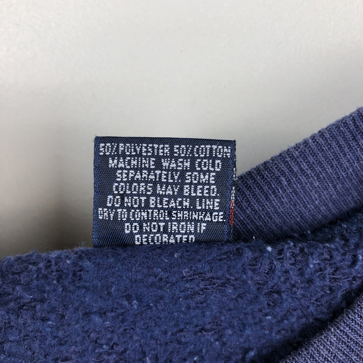 Jansport College Sweatshirt, Made in USA, Men's Size M (approx.) polyester navy blue type Vintage Second Hand