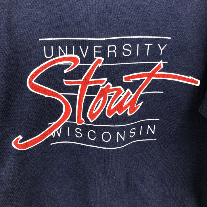 Jansport College Sweatshirt, Made in USA, Men's Size M (approx.) polyester navy blue type Vintage Second Hand