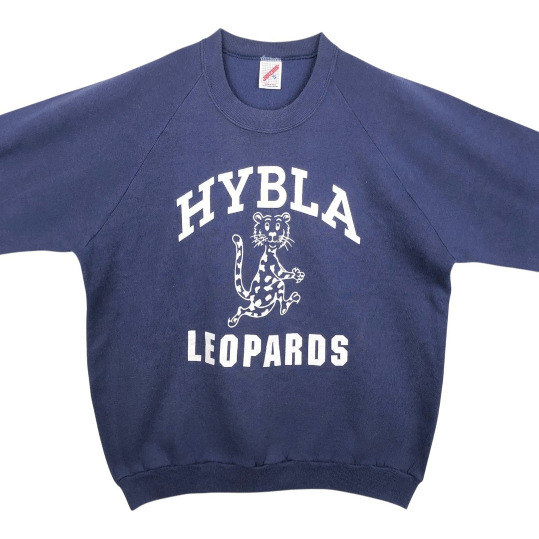 90'S Jerzees College Character Sweatshirt, Made in USA, Men's XL equivalent, Vintage cotton navy blue type Vintage Second Hand