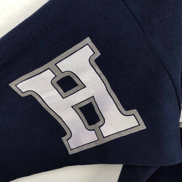 TRAU and LOEVNER TNT College Character Sweatshirt, Made in USA, Men's XL equivalent. cotton navy blue type Vintage Second Hand