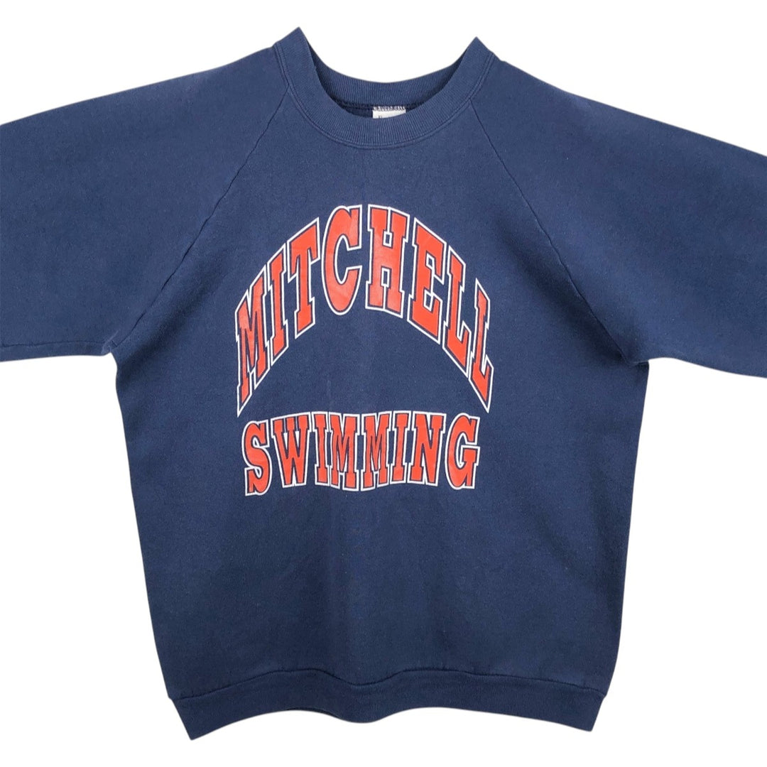 90'S Fruit of the Loom College Sweatshirt, Made in USA, Men's XL, Vintage cotton navy blue type Vintage Second Hand