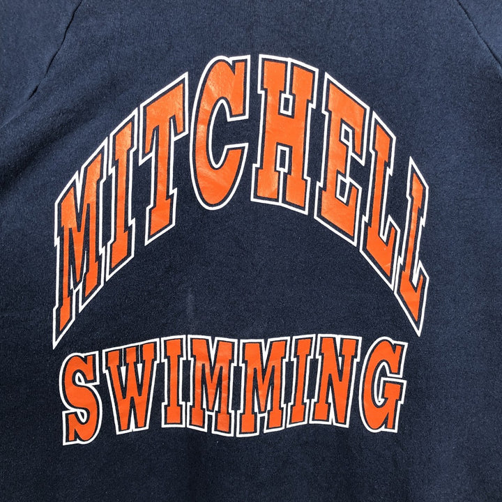 90'S Fruit of the Loom College Sweatshirt, Made in USA, Men's XL, Vintage cotton navy blue type Vintage Second Hand