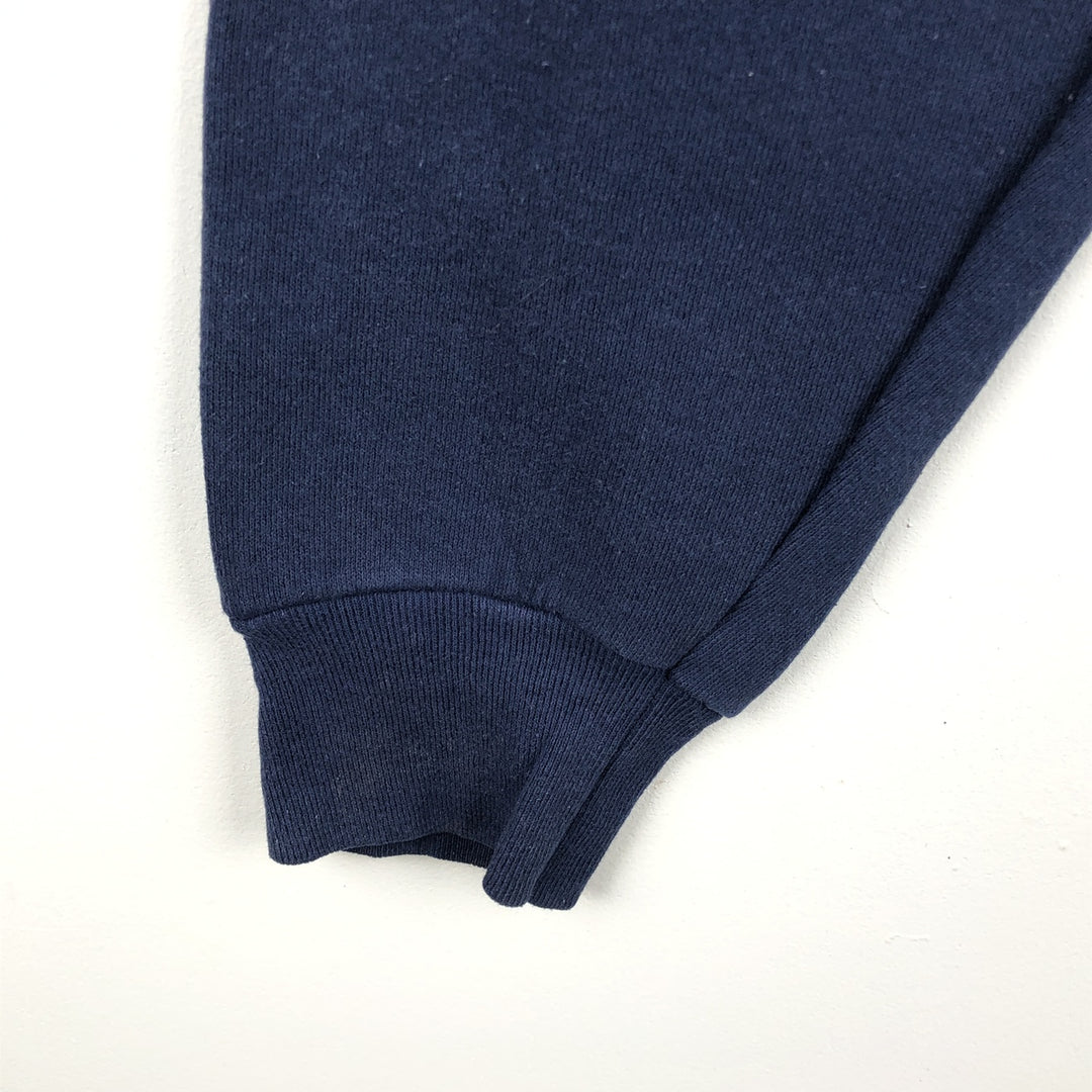 90'S Fruit of the Loom College Sweatshirt, Made in USA, Men's XL, Vintage cotton navy blue type Vintage Second Hand