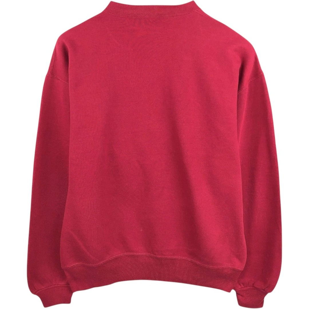 90'S Russell College Sweatshirt, Made in USA, Men's L, Vintage cotton red type Vintage Second Hand