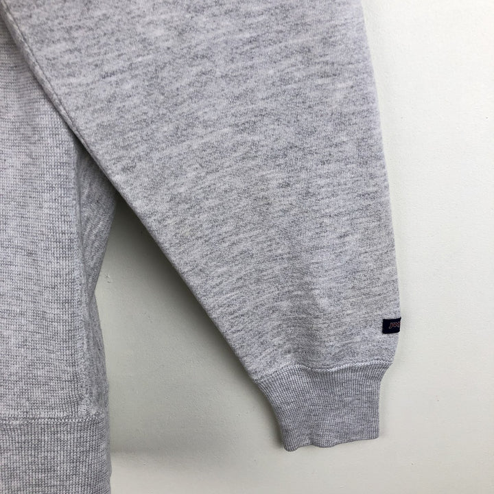 Vintage 90'S Jansport college sweatshirt, made in the USA, size L, men's unclear gray type Vintage Second Hand