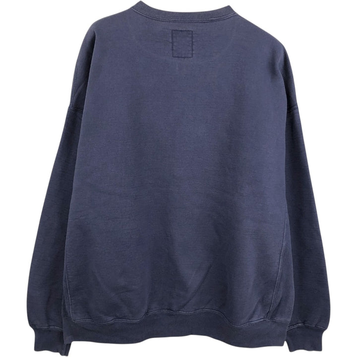 90'S Russell PRO College Sweatshirt, Made in USA, Men's XXL equivalent, Vintage cotton navy blue type Vintage Second Hand
