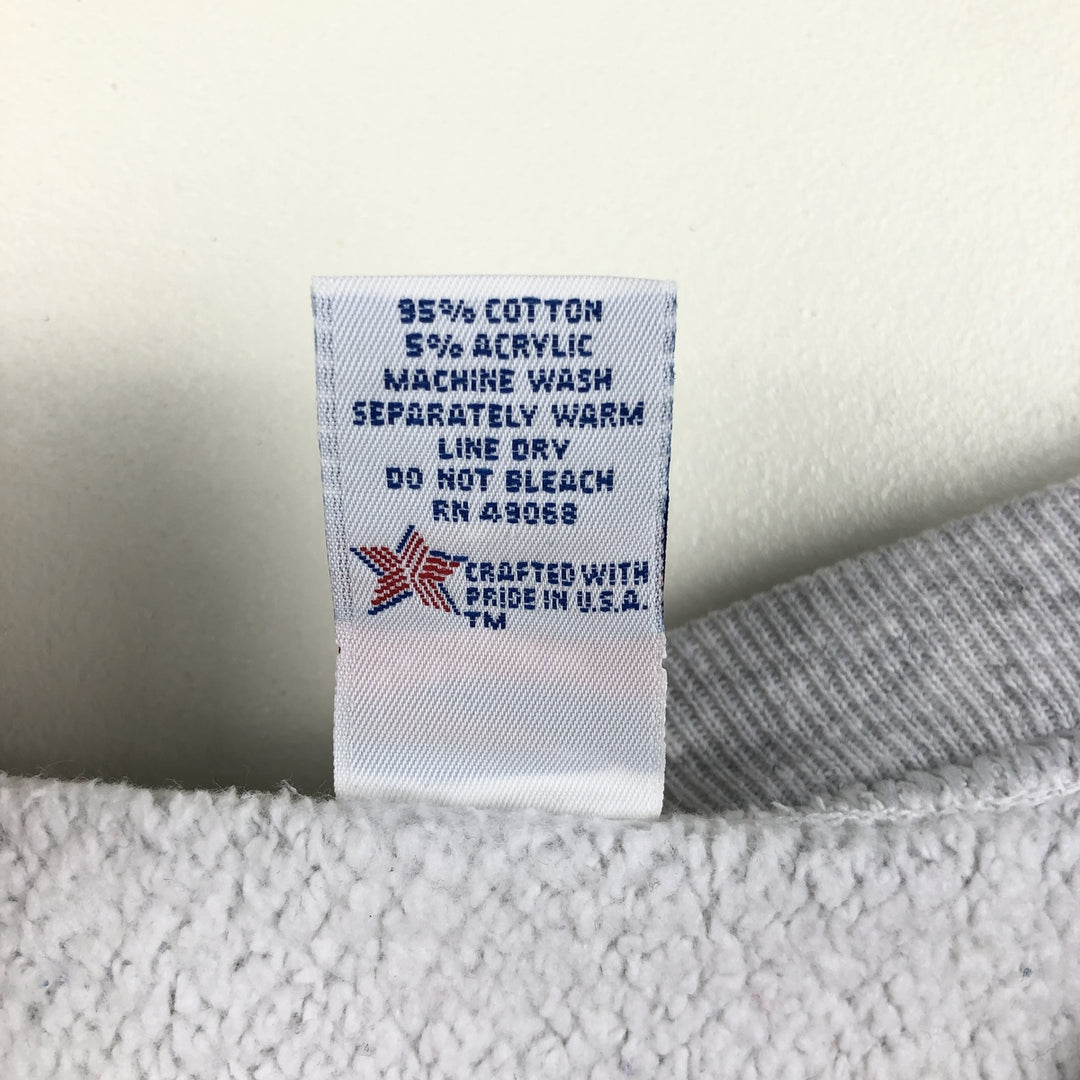 80s-90'S Sofie College Sweatshirt, Made in USA, Men's Size L (approx.), Vintage cotton gray type Vintage Second Hand