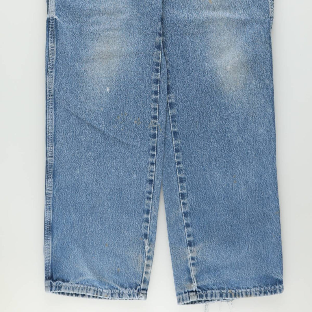 Dickies denim painter pants for men, equivalent to W33 cotton blue type Vintage Second Hand