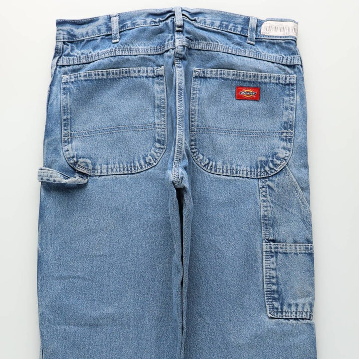 Dickies denim painter pants for men, equivalent to W33 cotton blue type Vintage Second Hand