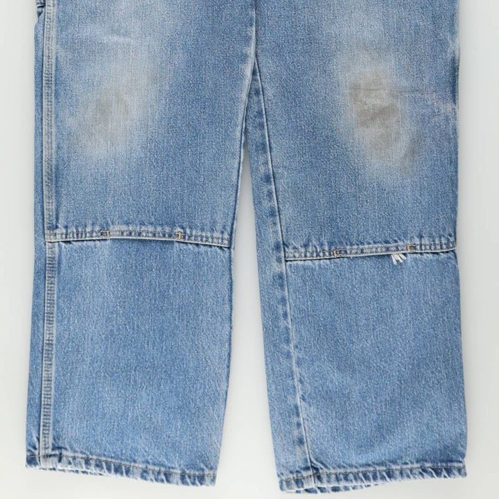 Dickies Double Knee Denim Painter Pants, Men's Size W37 (approx.) cotton blue type Vintage Second Hand