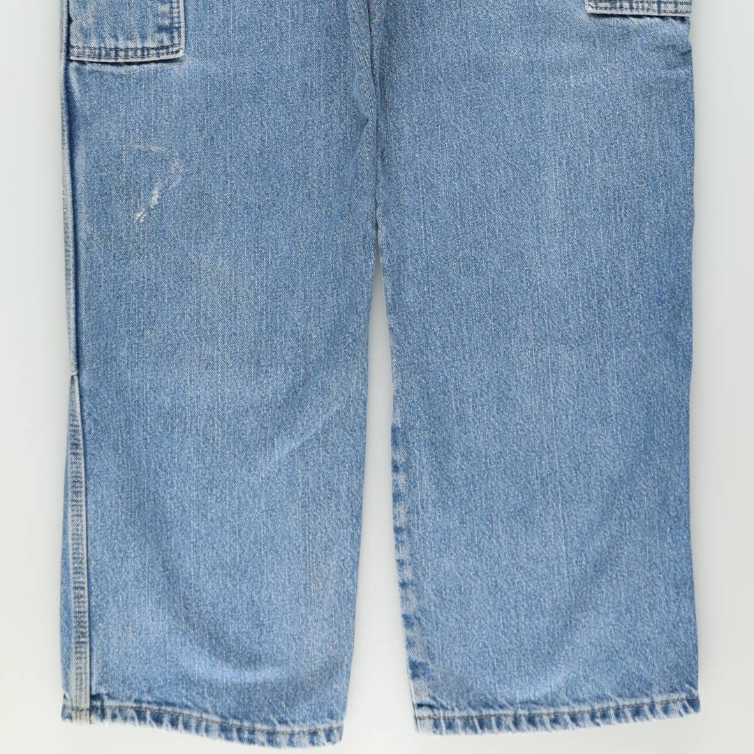 Dickies Double Knee Denim Painter Pants, Men's Size W37 (approx.) cotton blue type Vintage Second Hand