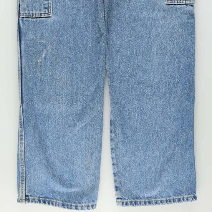 Dickies Double Knee Denim Painter Pants, Men's Size W37 (approx.) cotton blue type Vintage Second Hand
