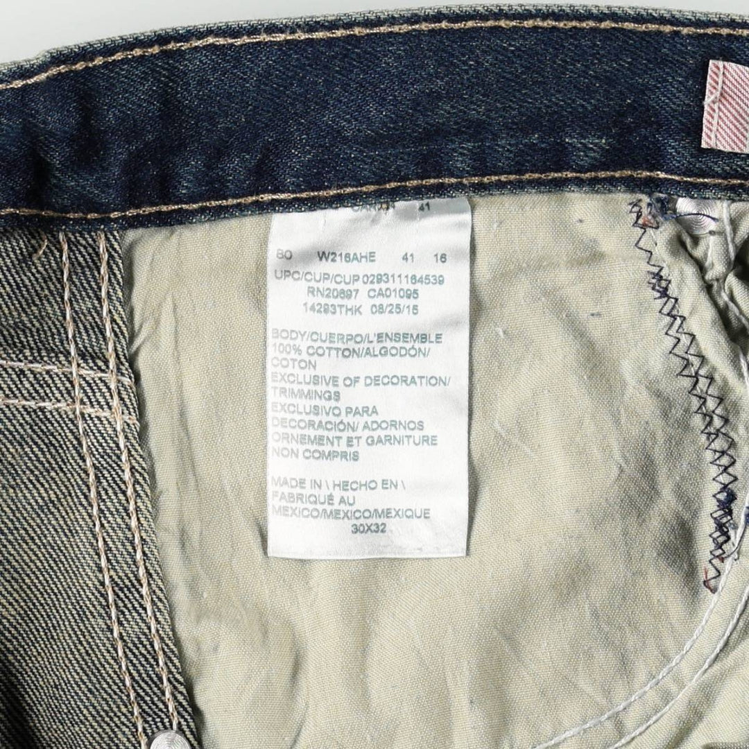 Dickies Regular Denim Work Pants, Men's Size W33 (approx.) cotton blue type Vintage Second Hand