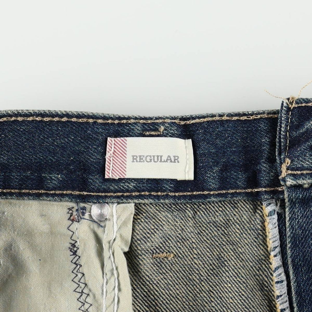 Dickies Regular Denim Work Pants, Men's Size W33 (approx.) cotton blue type Vintage Second Hand
