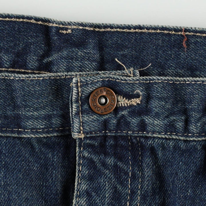 Dickies Regular Denim Work Pants, Men's Size W33 (approx.) cotton blue type Vintage Second Hand