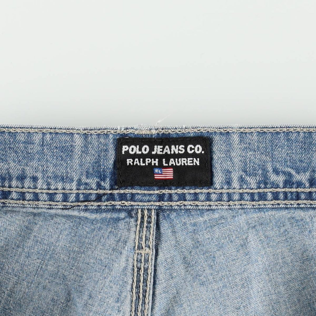 2000'S Ralph Lauren POLO JEANS COMPANY denim painter pants, men's size W34 (approx.) cotton blue type Vintage Second Hand