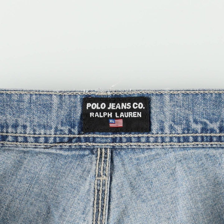 2000'S Ralph Lauren POLO JEANS COMPANY denim painter pants, men's size W34 (approx.) cotton blue type Vintage Second Hand