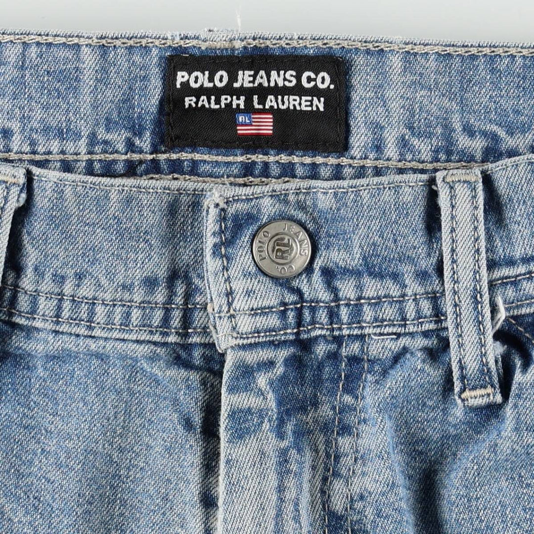 2000'S Ralph Lauren POLO JEANS COMPANY denim painter pants, men's size W34 (approx.) cotton blue type Vintage Second Hand