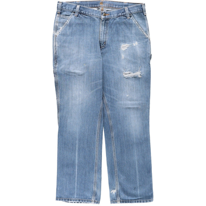 Carhartt Relaxed Fit Denim Painter Pants, Men's W35 (approx.) cotton blue type Vintage Second Hand