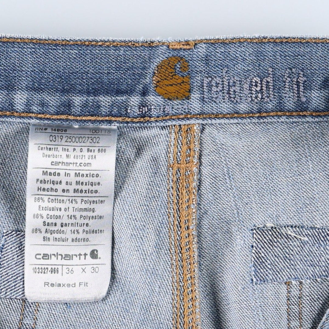 Carhartt Relaxed Fit Denim Painter Pants, Men's W35 (approx.) cotton blue type Vintage Second Hand