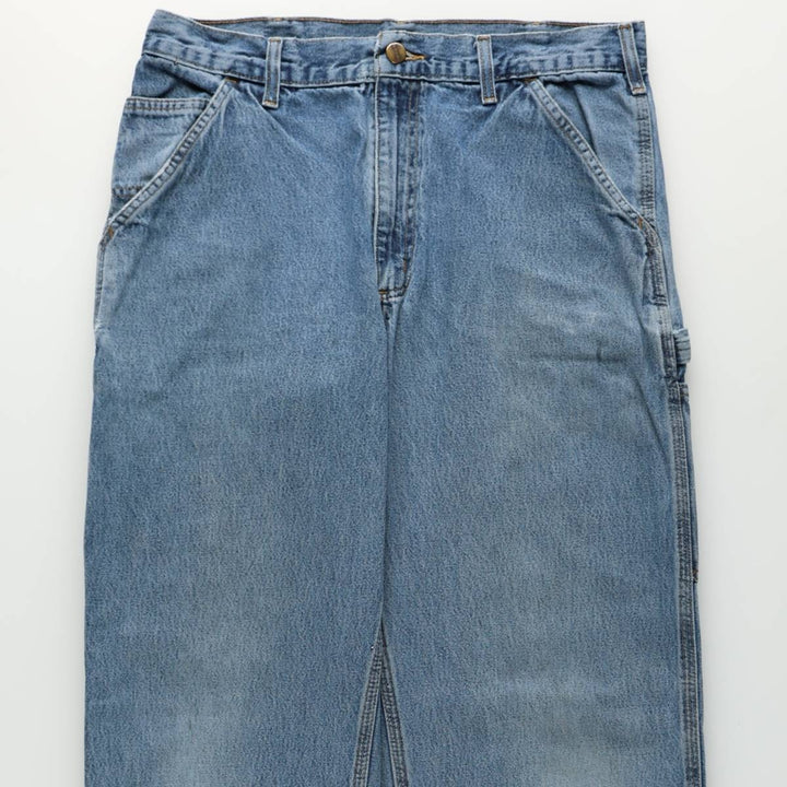 Carhartt Denim Painter Pants for Men, W34 equivalent unclear blue type Vintage Second Hand