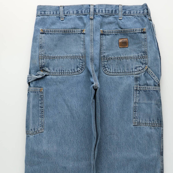 Carhartt Denim Painter Pants for Men, W34 equivalent unclear blue type Vintage Second Hand