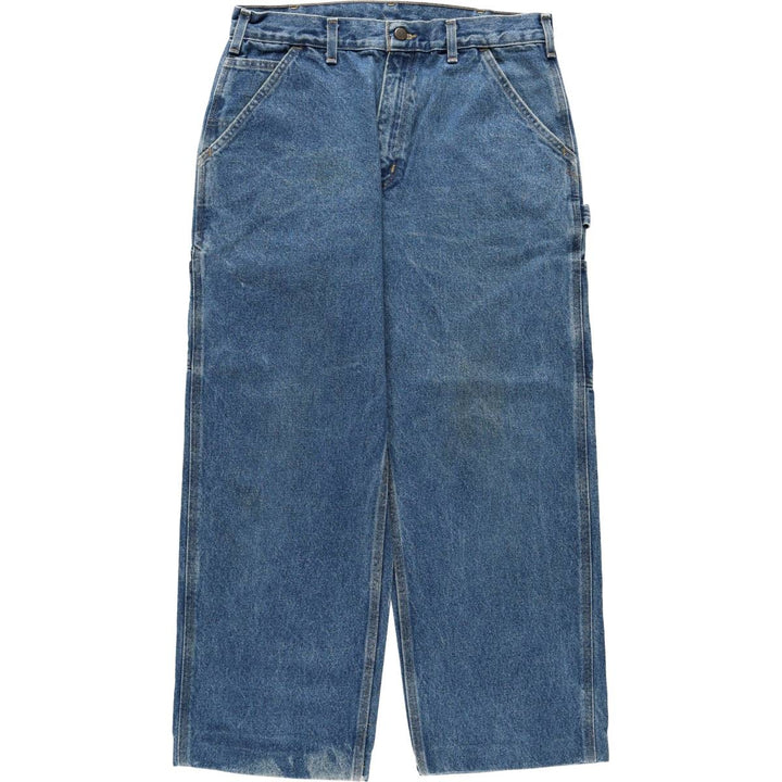 2000'S Carhartt Dungaree Fit Denim Painter Pants, Men's W33 (approx.) cotton blue type Vintage Second Hand
