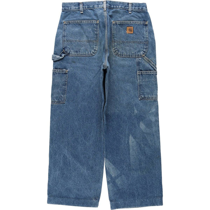 2000'S Carhartt Dungaree Fit Denim Painter Pants, Men's W33 (approx.) cotton blue type Vintage Second Hand