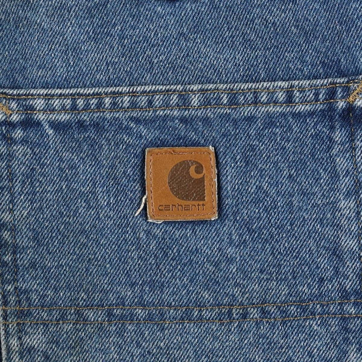 2000'S Carhartt Dungaree Fit Denim Painter Pants, Men's W33 (approx.) cotton blue type Vintage Second Hand