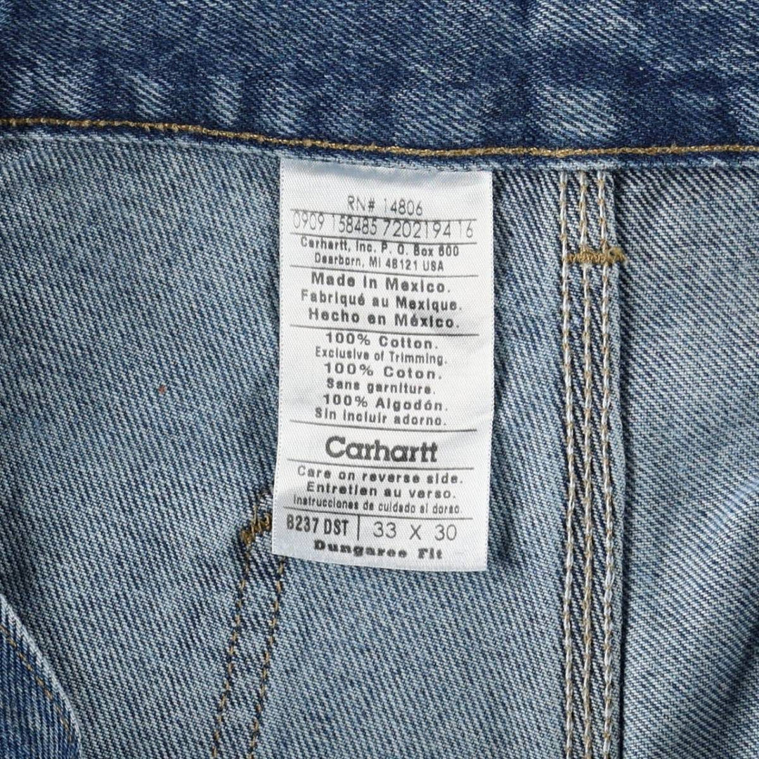 2000'S Carhartt Dungaree Fit Denim Painter Pants, Men's W33 (approx.) cotton blue type Vintage Second Hand