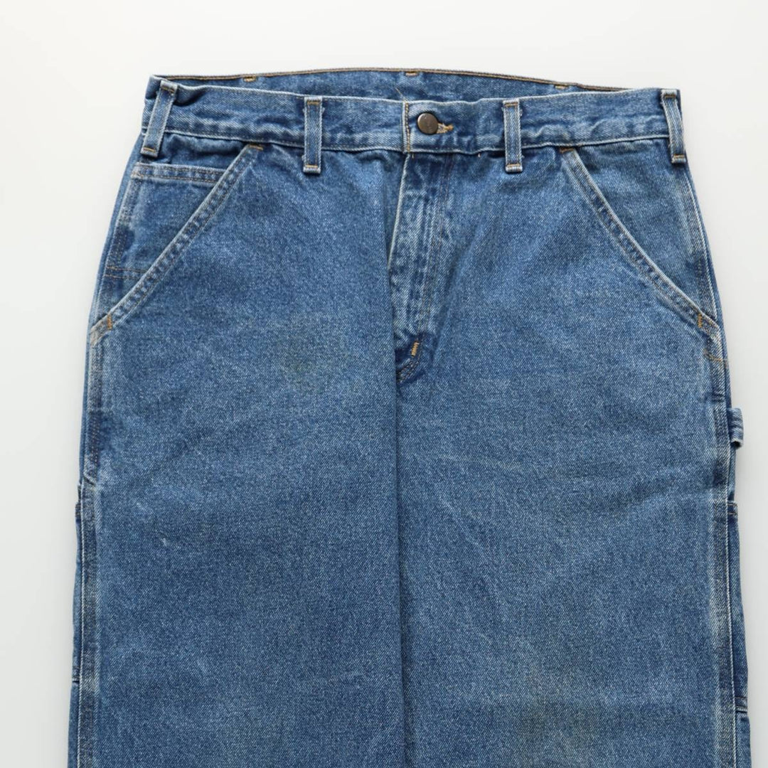 2000'S Carhartt Dungaree Fit Denim Painter Pants, Men's W33 (approx.) cotton blue type Vintage Second Hand