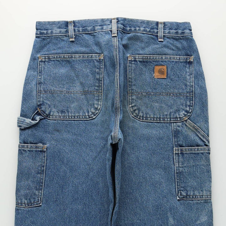 2000'S Carhartt Dungaree Fit Denim Painter Pants, Men's W33 (approx.) cotton blue type Vintage Second Hand
