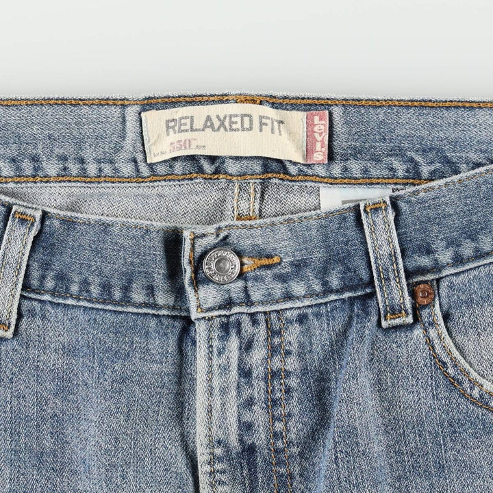Levi's 550 Relaxed Fit Tapered Denim Pants for Men, W36 cotton blue type Vintage Second Hand