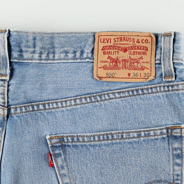 Levi's 550 Relaxed Fit Coupe Relax Tapered Denim Pants for Men, W36 cotton blue type Vintage Second Hand