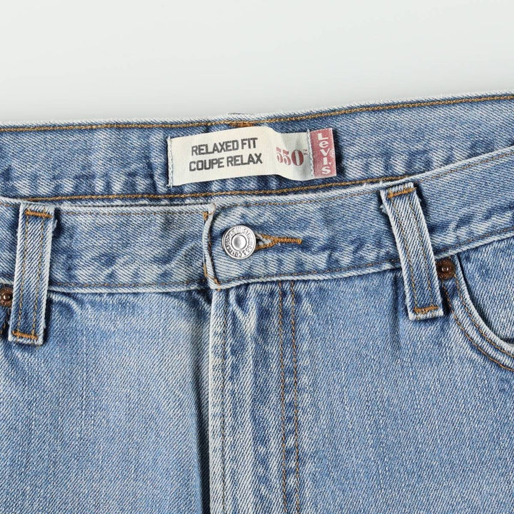 Levi's 550 Relaxed Fit Coupe Relax Tapered Denim Pants for Men, W36 cotton blue type Vintage Second Hand