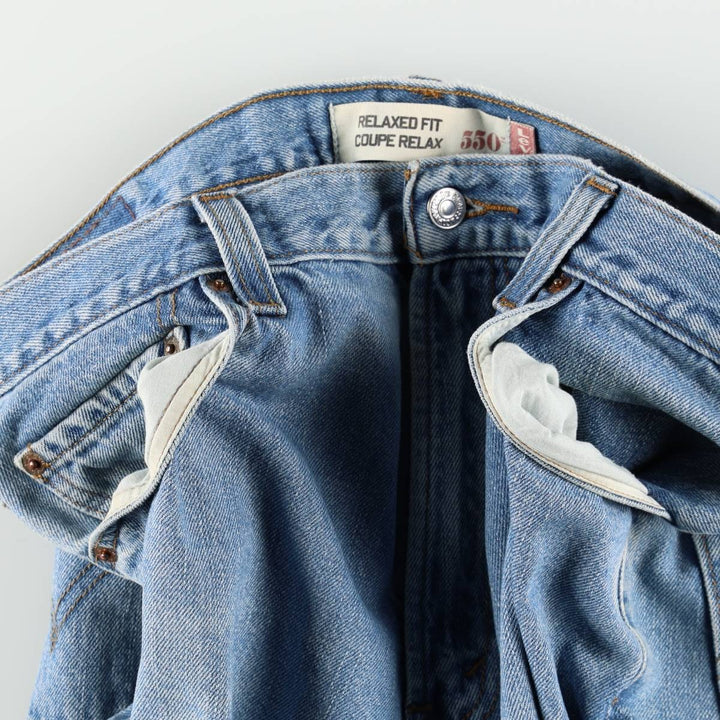 Levi's 550 Relaxed Fit Coupe Relax Tapered Denim Pants for Men, W36 cotton blue type Vintage Second Hand
