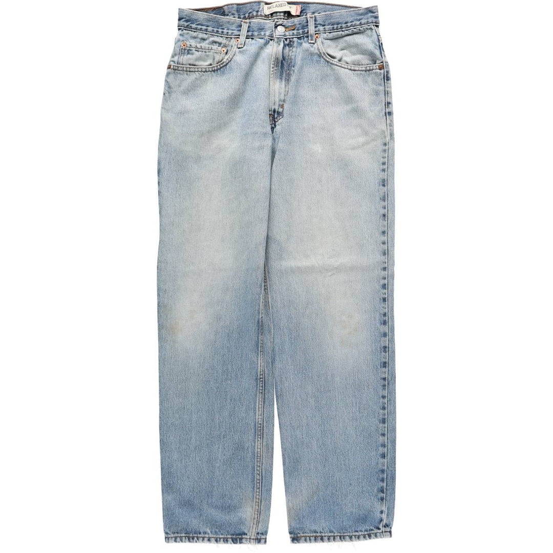 Levi's 550 Relaxed Fit Tapered Denim Pants for Men, W34 equivalent cotton blue type Vintage Second Hand
