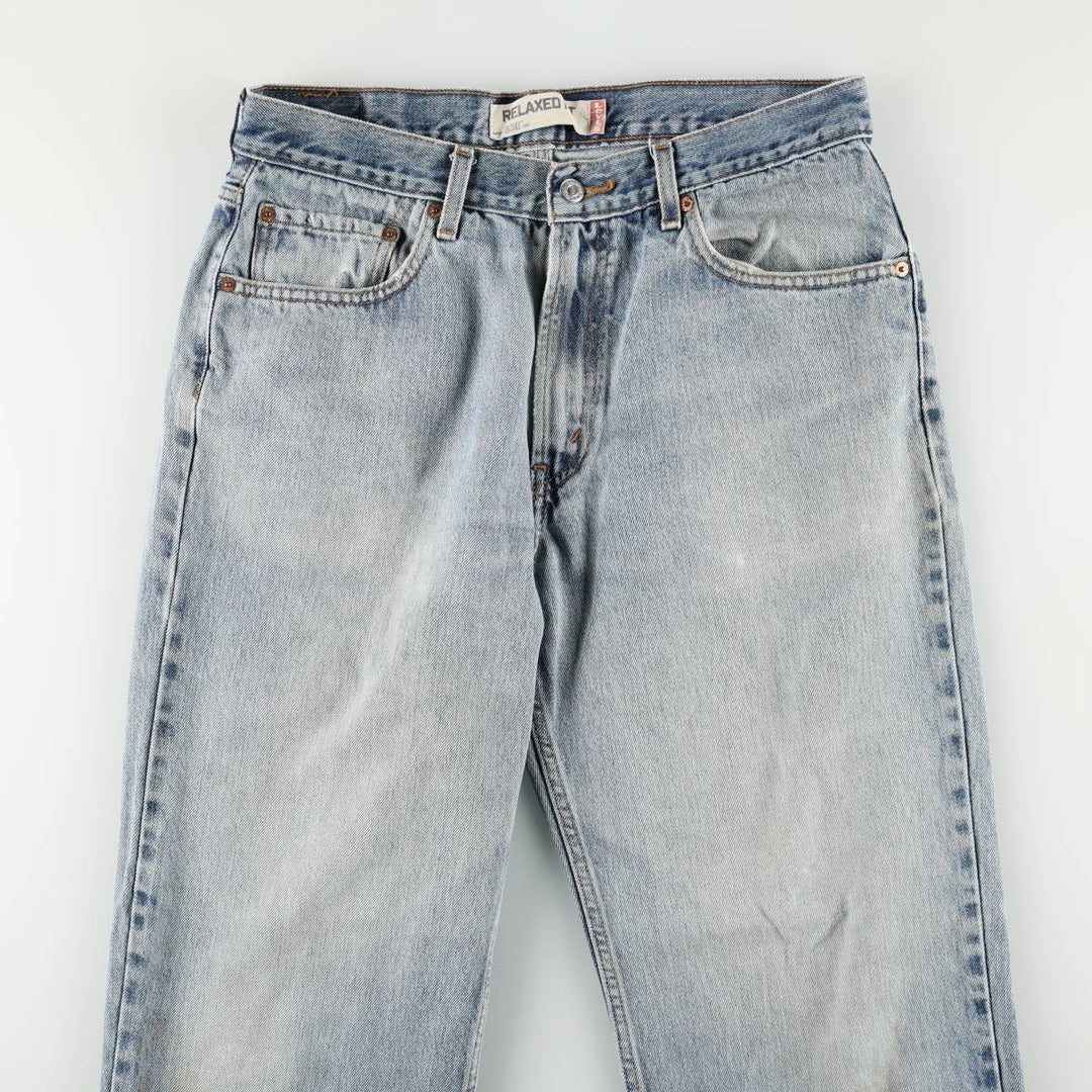 Levi's 550 Relaxed Fit Tapered Denim Pants for Men, W34 equivalent cotton blue type Vintage Second Hand