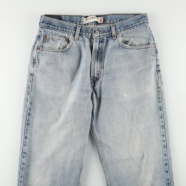 Levi's 550 Relaxed Fit Tapered Denim Pants for Men, W34 equivalent cotton blue type Vintage Second Hand