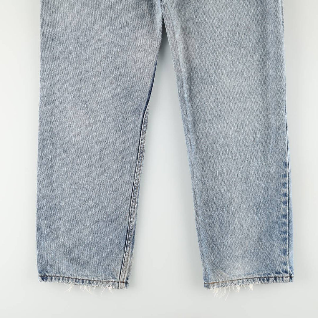 Levi's 550 Relaxed Fit Tapered Denim Pants for Men, W34 equivalent cotton blue type Vintage Second Hand
