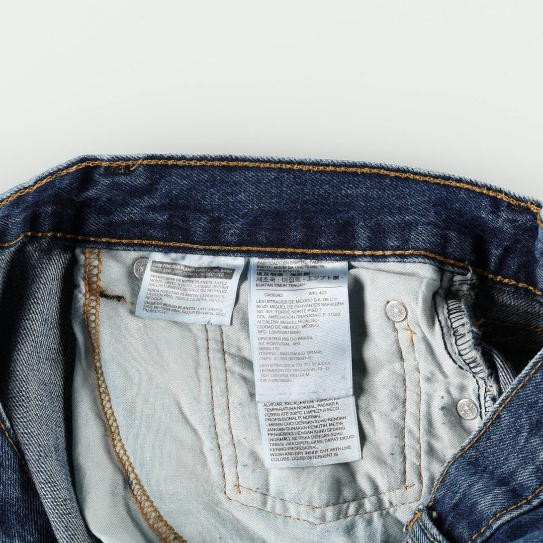 Levi's 550 Tapered Denim Pants, Men's W36 (approx.), Vintage cotton blue type Vintage Second Hand