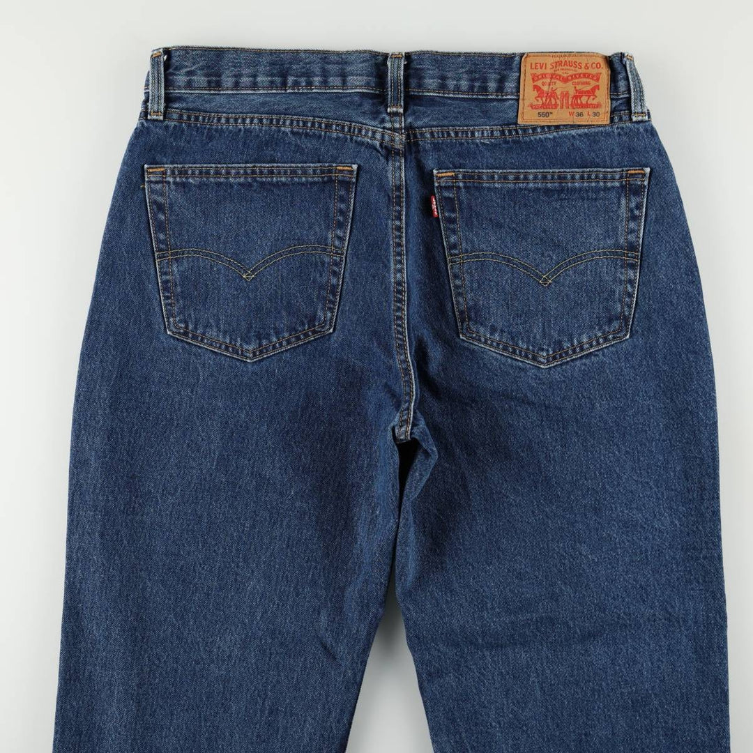 Levi's 550 Tapered Denim Pants, Men's W36 (approx.), Vintage cotton blue type Vintage Second Hand