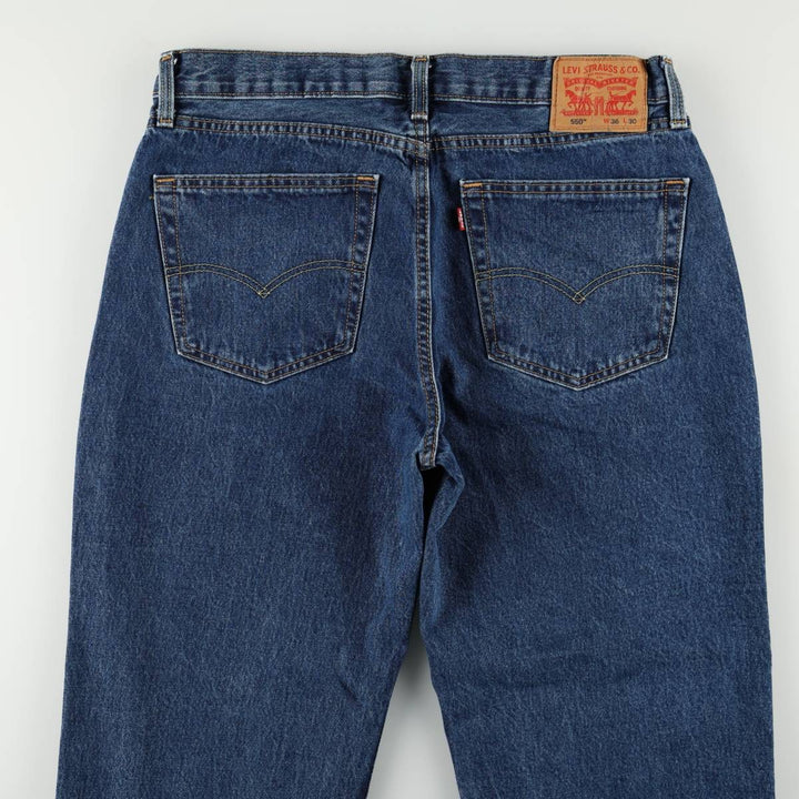Levi's 550 Tapered Denim Pants, Men's W36 (approx.), Vintage cotton blue type Vintage Second Hand
